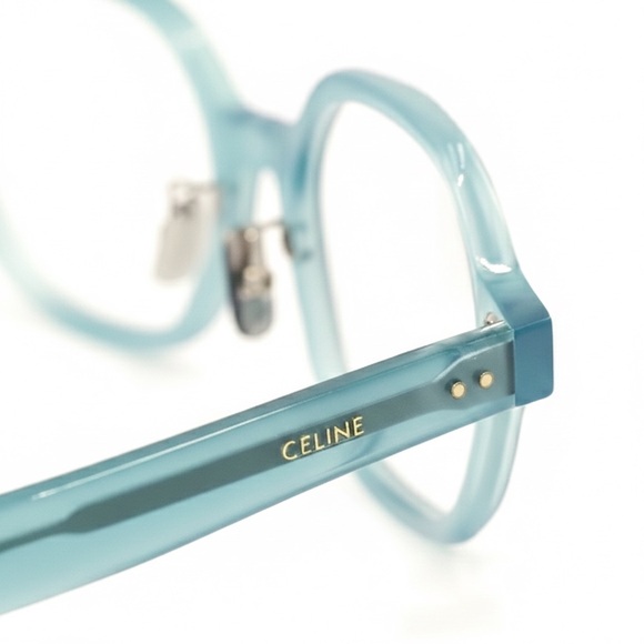New! Celine Aqua Blue Eyeglasses CL50142F 093, Authentic - Picture 7 of 8